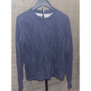 Bean Signature Mens Slim Fit Sweatshirt Pullover Long‎ Sleeve Blue